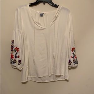 white blouse